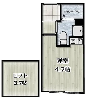 クレール中野【1階】の間取り