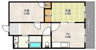 レクシア歌島【3階】の間取り