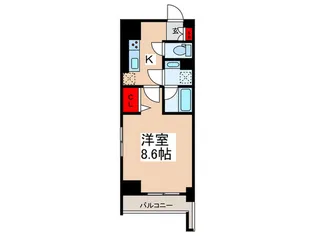 Monte H・K【6階】の間取り