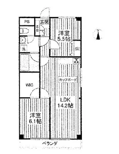 埼玉県朝霞市溝沼5【マンション】の間取り