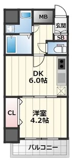 S-RESIDENCE江坂【8階】の間取り
