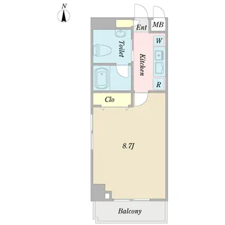 プロシード船橋本町【4階】の間取り
