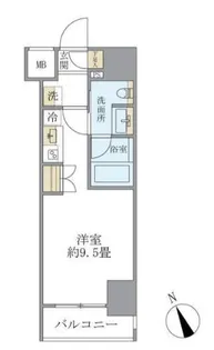 リビオレゾン新虎通り【10階】の間取り