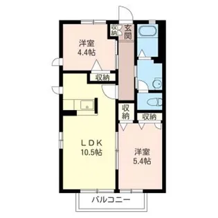 アベニューコーポ 201号室【2階】の間取り