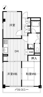 RAYHAUS平和台【1階】の間取り