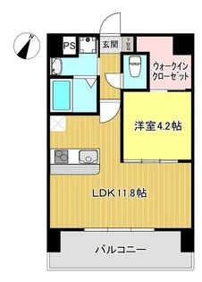 Calma水前寺【5階】の間取り