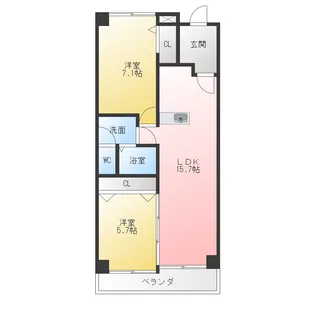 ラフレシールオーブ【5階】の間取り