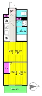 ガーラヒルズ調布【5階】の間取り