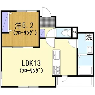アストライア大和【1階】の間取り