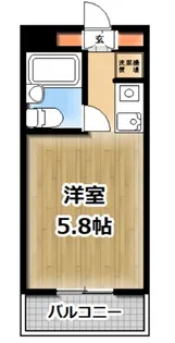 ポートハイム三春台【4階】の間取り