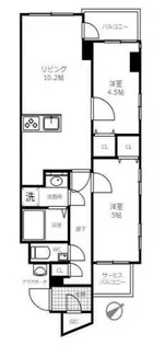 クレヴィア新宿中落合WEST【5階】の間取り