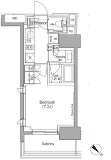 ザ・パークハビオ月島フロント【9階】の間取り