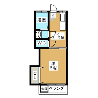 ハイツ栄連【2階】の間取り