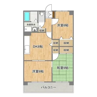 グランディール21【2階】の間取り