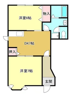 アトリュームハイツ【1階】の間取り