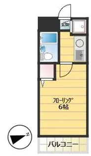 コーポ月村【1階】の間取り