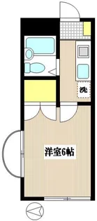 メロディーハイム【1階】の間取り