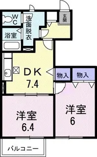 スウィート リークA【1階】の間取り
