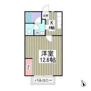 アグラン【1階】の間取り