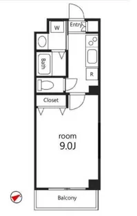クイーンズコート福住【4階】の間取り