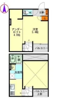 カーサ9名駅【1階】の間取り