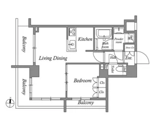MFPRコート菊川【4階】の間取り