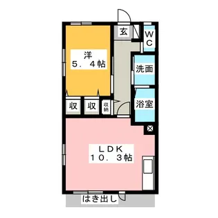 チェリーハウス【1階】の間取り