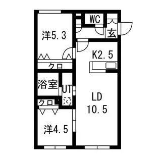 Lien北18【1階】の間取り