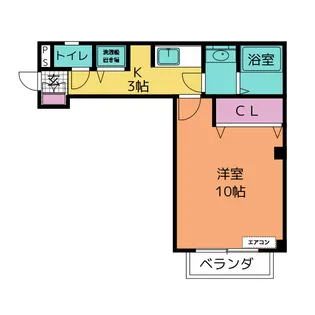 レジデンスミツルWEST【3階】の間取り
