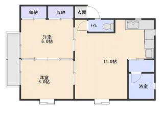 コーポダイゼン【1階】の間取り