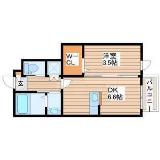 プログレス富沢南II【1階】の間取り