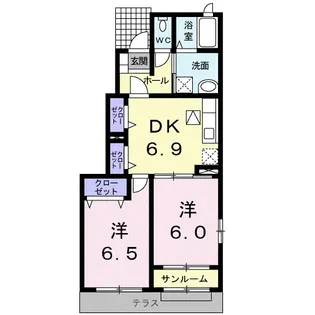 エタニティ-リブズ B【1階】の間取り