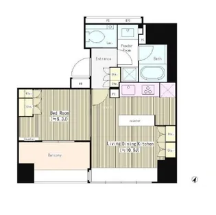 パークリュクス西麻布【11階】の間取り