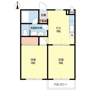 パレ・クレール【2階】の間取り