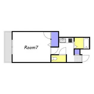 グリーンPAL鹿田【1階】の間取り