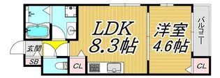 (仮称)La-Crea浜C棟【1階】の間取り