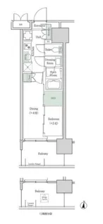 ブルックサイドレジデンス木場【2階】の間取り