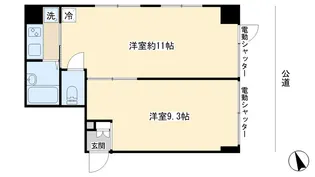 ラ・メルシー旗の台【1階】の間取り