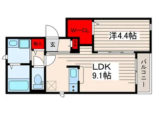 ウィステリア葛西【3階】の間取り