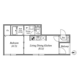 Warhol 京都【3階】の間取り