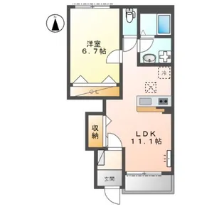 コンフォートヴィラ【1階】の間取り