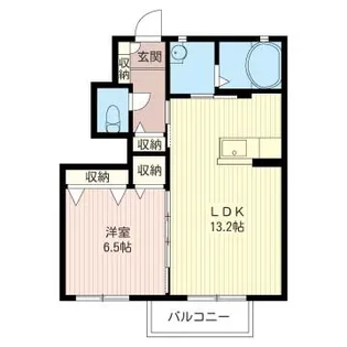パレスN 壱番館【1階】の間取り