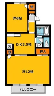 エルハイツ【1階】の間取り