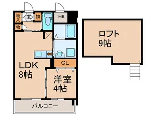 ヴェルデ東園田【7階】の間取り