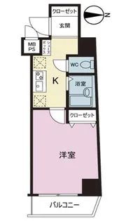 ヴェルステージ吾妻橋【8階】の間取り