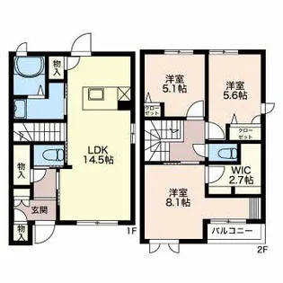 グリナージュの間取り