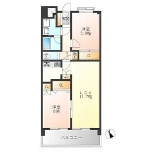 ザ・ミレニアムタワー【4階】の間取り