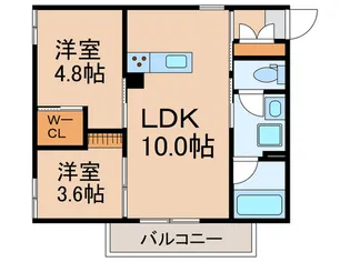 Green terrace代沢【1階】の間取り