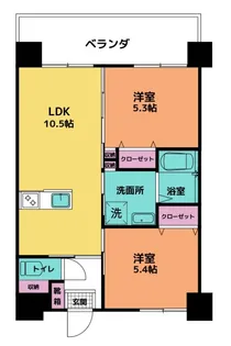 Esan Terrace与那原【5階】の間取り