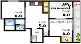 フラッツ吉島東【2階】の間取り